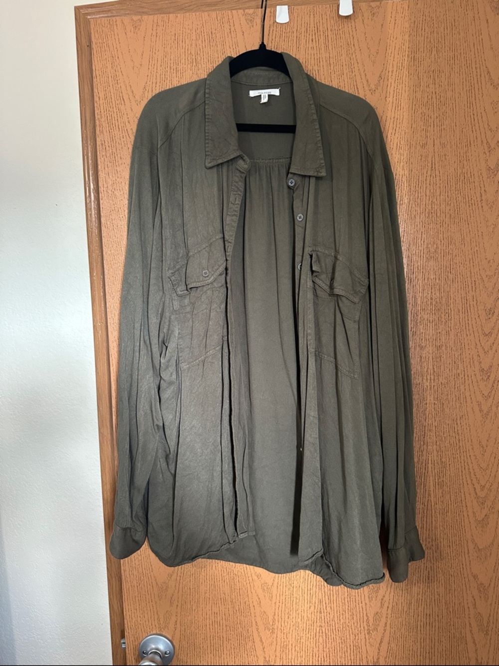 Maurices Olive Green Lightweight Button-Up Jean Jacket